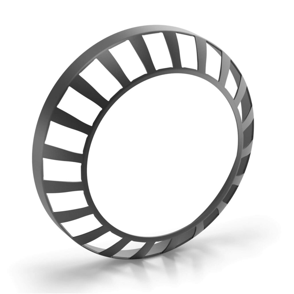 Präziser, dünnwandiger Axiallagerkäfig aus Aluminium