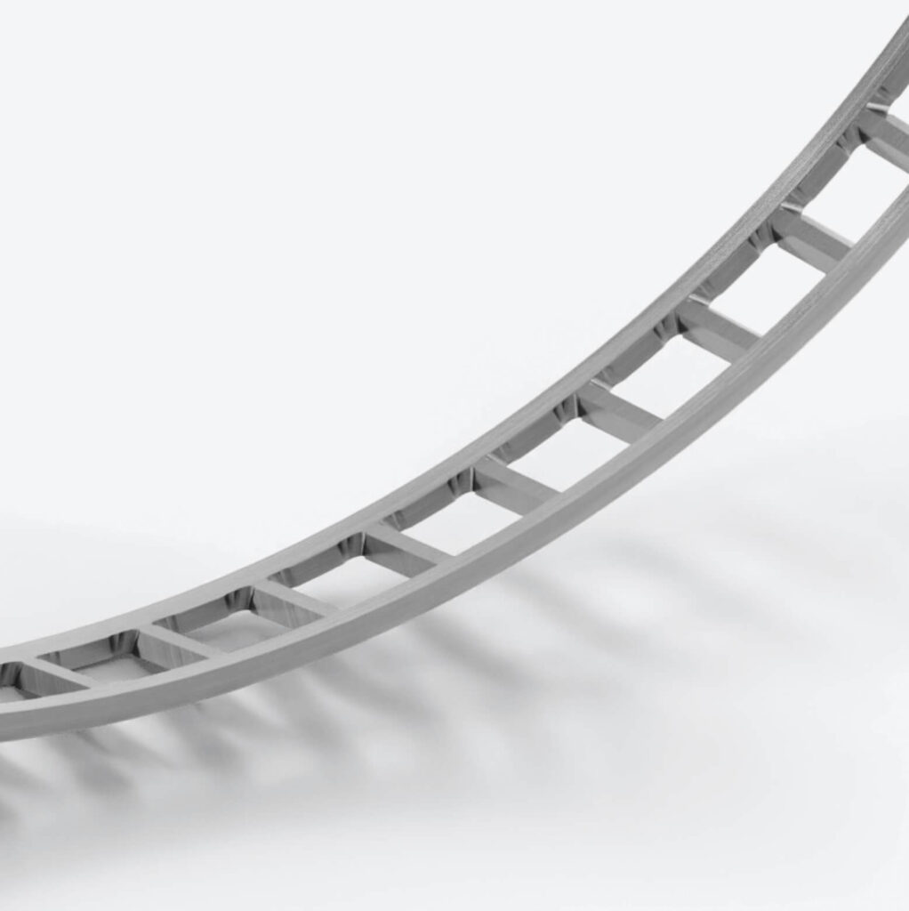 Dreh-Frästeil für Kegelrollenlager in Windkraftanlagen, Detailansicht