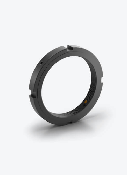 Präzisions-Klemmmutter mit zwei radialen Klemmstiften