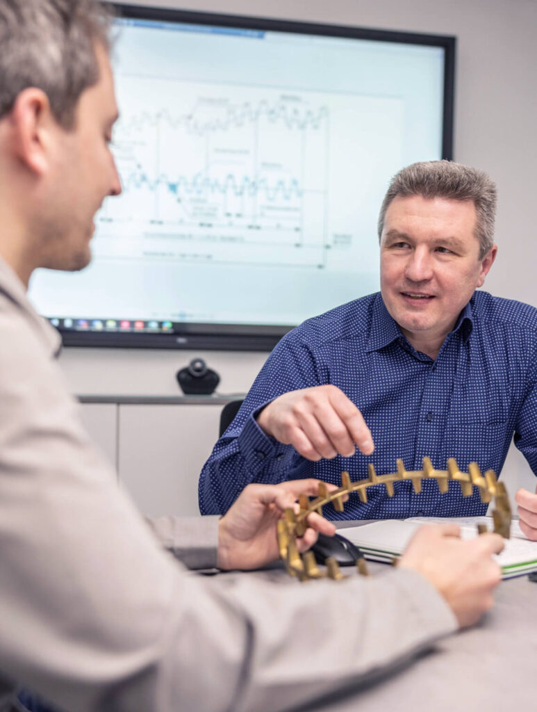Bereits in der Konstruktionsphase unterstützen wir unsere Kunden mit fertigungsgerechten Optimierungen.