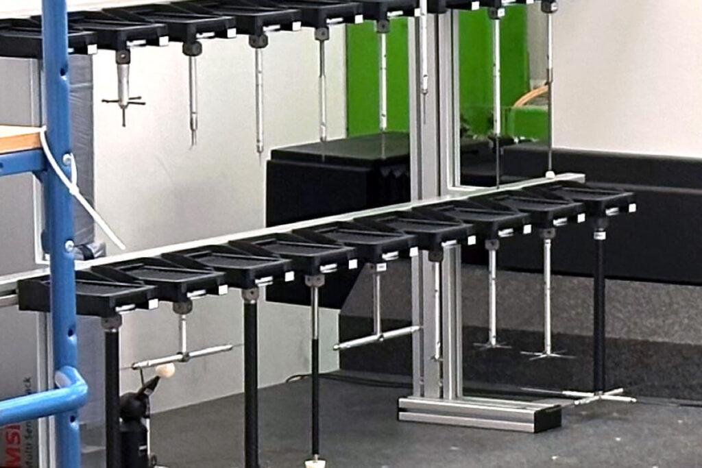 Unterschiedliche Messtaster für hochpräzise digitale Messung von Bauteilen