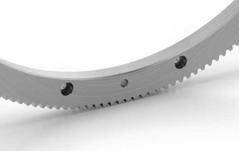 Detailaufnahme eines verzahnten Bauteils für die Antriebstechnik