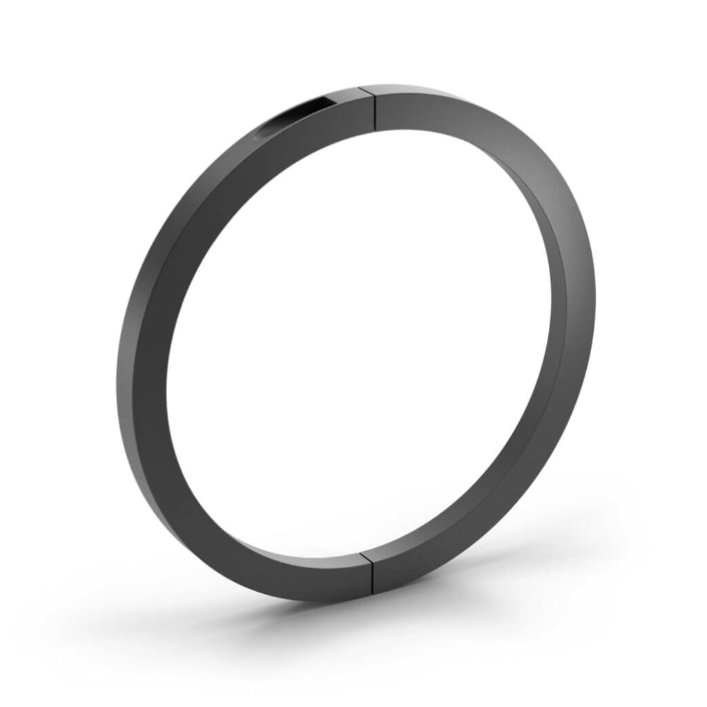 Hälftig geteilter Spannring aus Stahl zur präzisen Montage geteilter Wälzlager