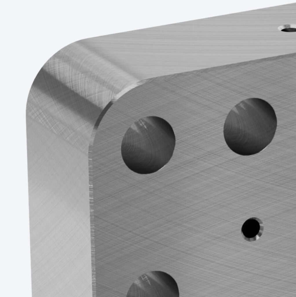 komplexes, hochpräzises Bauteil für PEM-Stacks (Hydrolyseverfahren, Co2-Gewinnung), Detailaufnahme